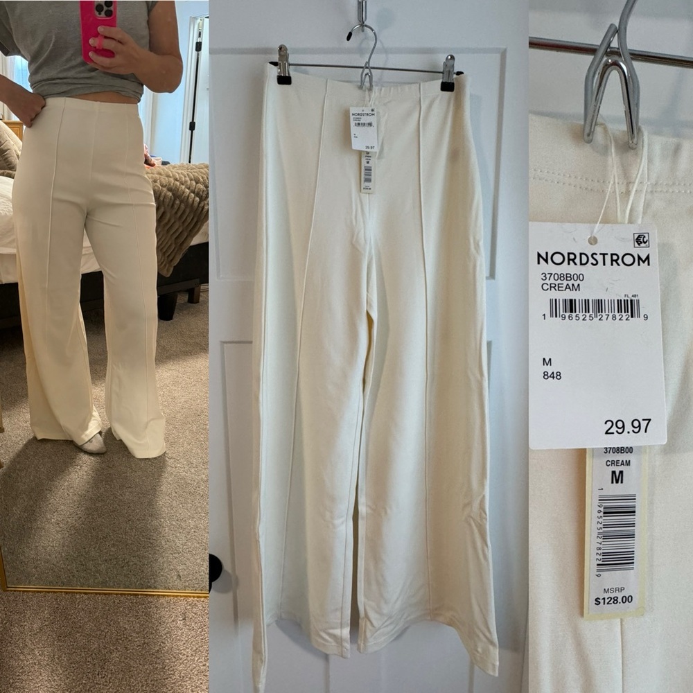 Pull on wide leg pants